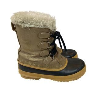 Sorel Manitou Winter Boots Insulated Waterproof Women Size 10